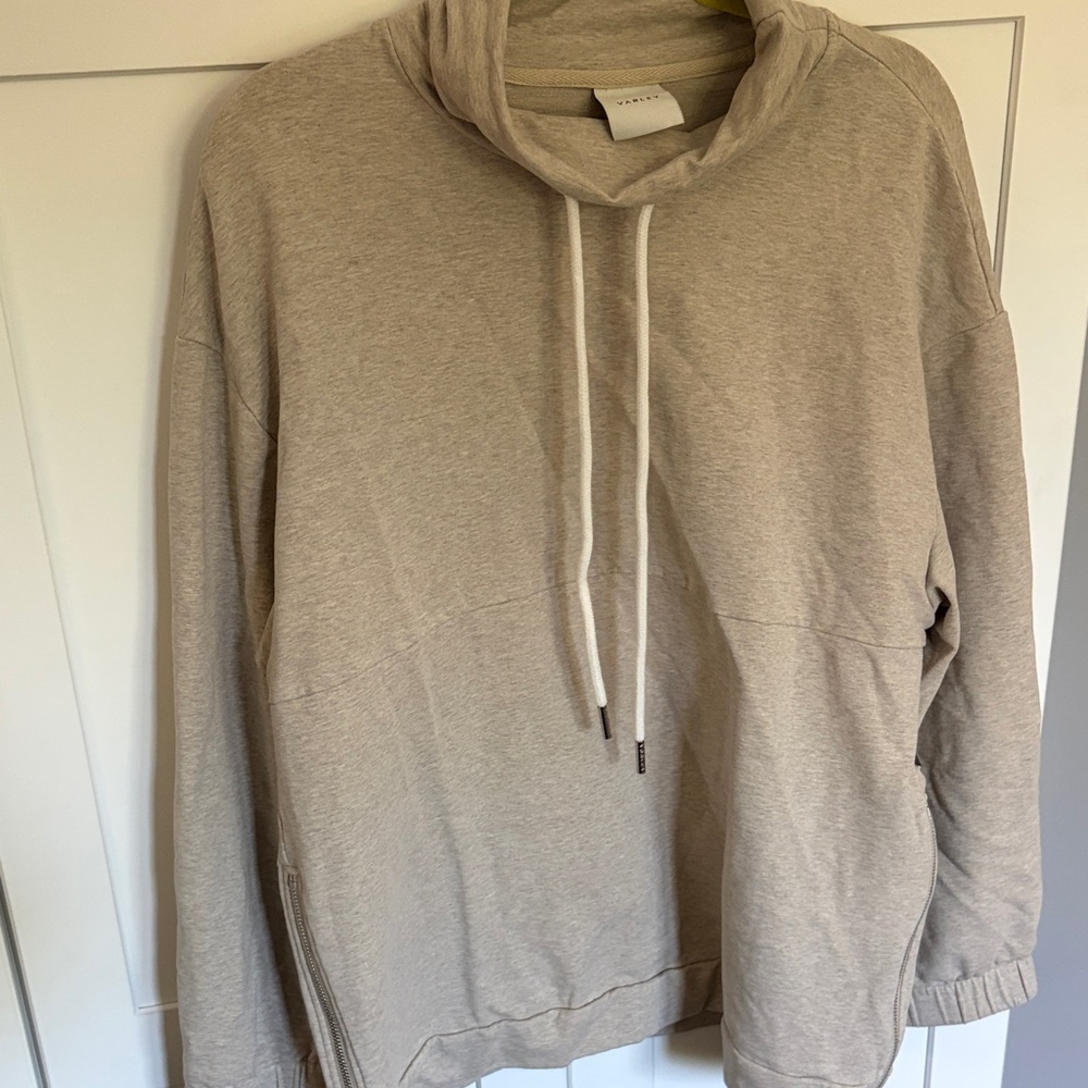 Varley Beige Cowl Neck Sweater
